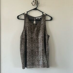 Collective Concepts Metallic Animal Top - SMALL
